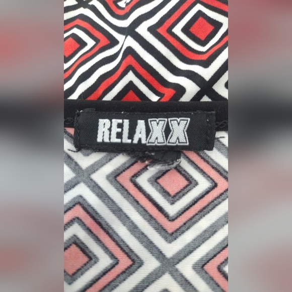 Relaxx Women's Geometric Orange  Dress - Picture 5 of 5